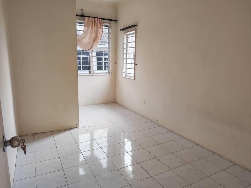 Bright empty bedroom