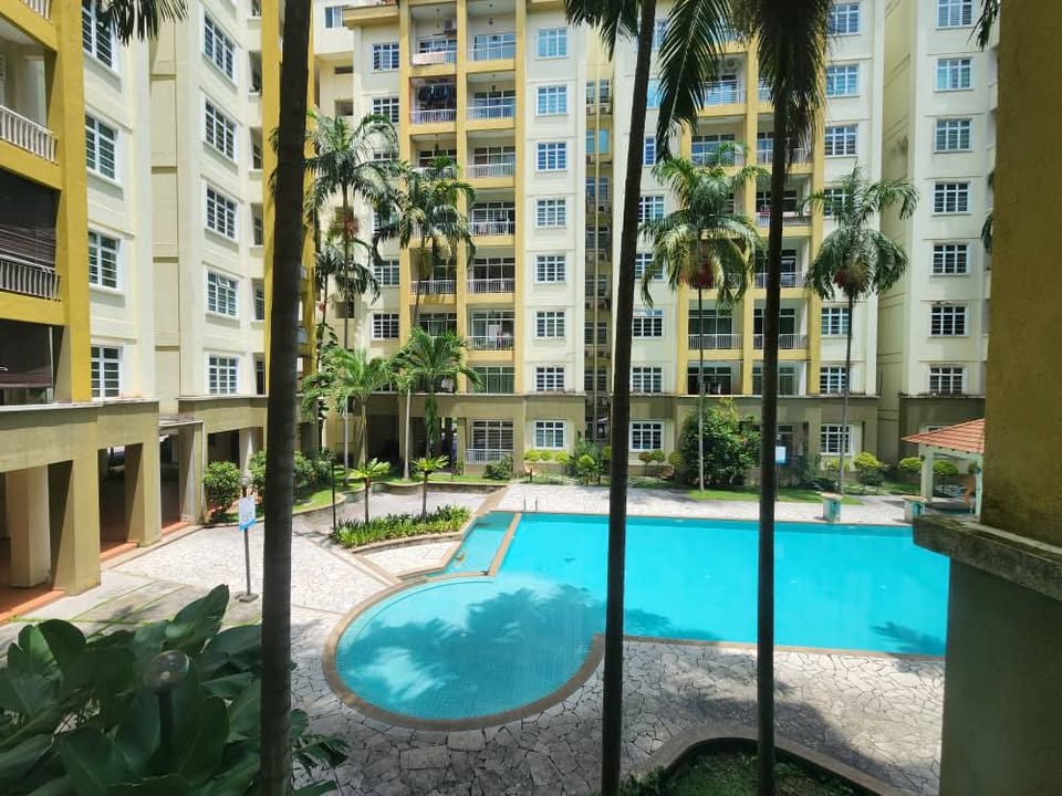 Pool view at Bukit Beruang Bestari UV Condo