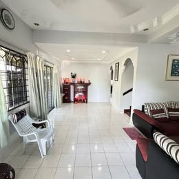 Long bright living hall