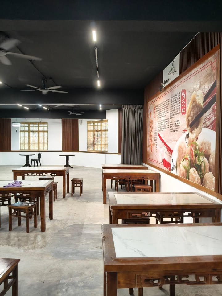 Renovated restaurant dining hall