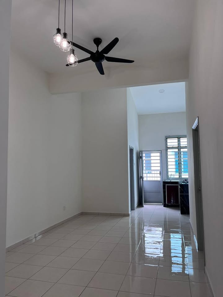 Living area toward kitchen